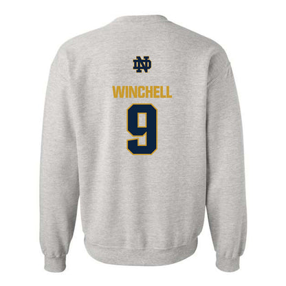 Notre Dame - NCAA Softball : Mickey Winchell - Classic Fashion Shersey Crewneck Sweatshirt-1