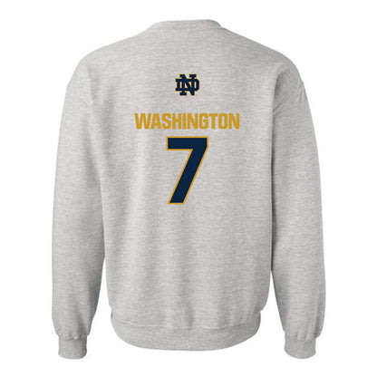 Notre Dame - NCAA Football : Tyrus Washington - Classic Fashion Shersey Crewneck Sweatshirt-1