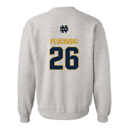 Notre Dame - NCAA Men's Ice Hockey : Zach Plucinski - Classic Fashion Shersey Crewneck Sweatshirt