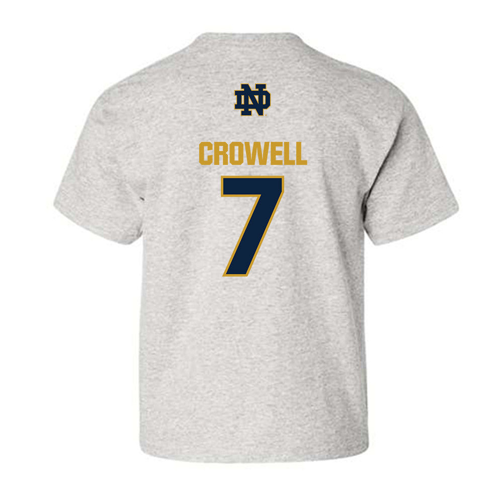 Notre Dame - NCAA Baseball : Caden Crowell - Classic Fashion Shersey Youth T-Shirt-1