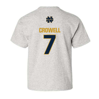 Notre Dame - NCAA Baseball : Caden Crowell - Classic Fashion Shersey Youth T-Shirt-1