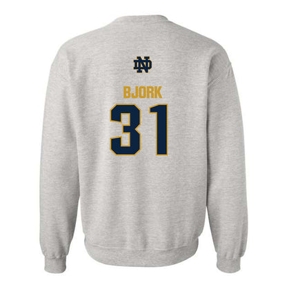 Notre Dame - NCAA Women's Volleyball : Anna Bjork - Classic Fashion Shersey Crewneck Sweatshirt