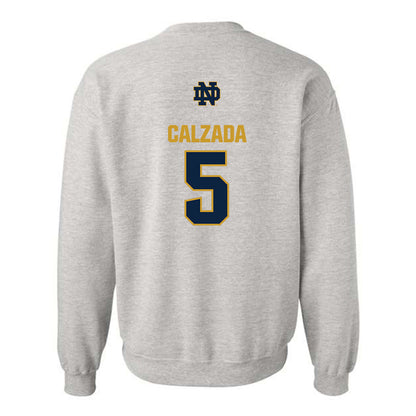 Notre Dame - NCAA Women's Soccer : Carolyn Calzada - Classic Fashion Shersey Crewneck Sweatshirt-1