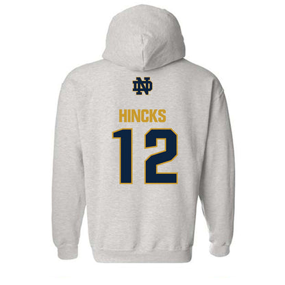 Notre Dame - NCAA Baseball : Connor Hincks - Classic Fashion Shersey Hooded Sweatshirt