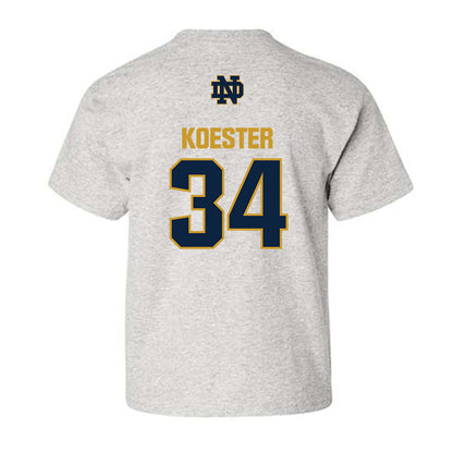 Notre Dame - NCAA Baseball : Brady Koester - Classic Fashion Shersey Youth T-Shirt-1