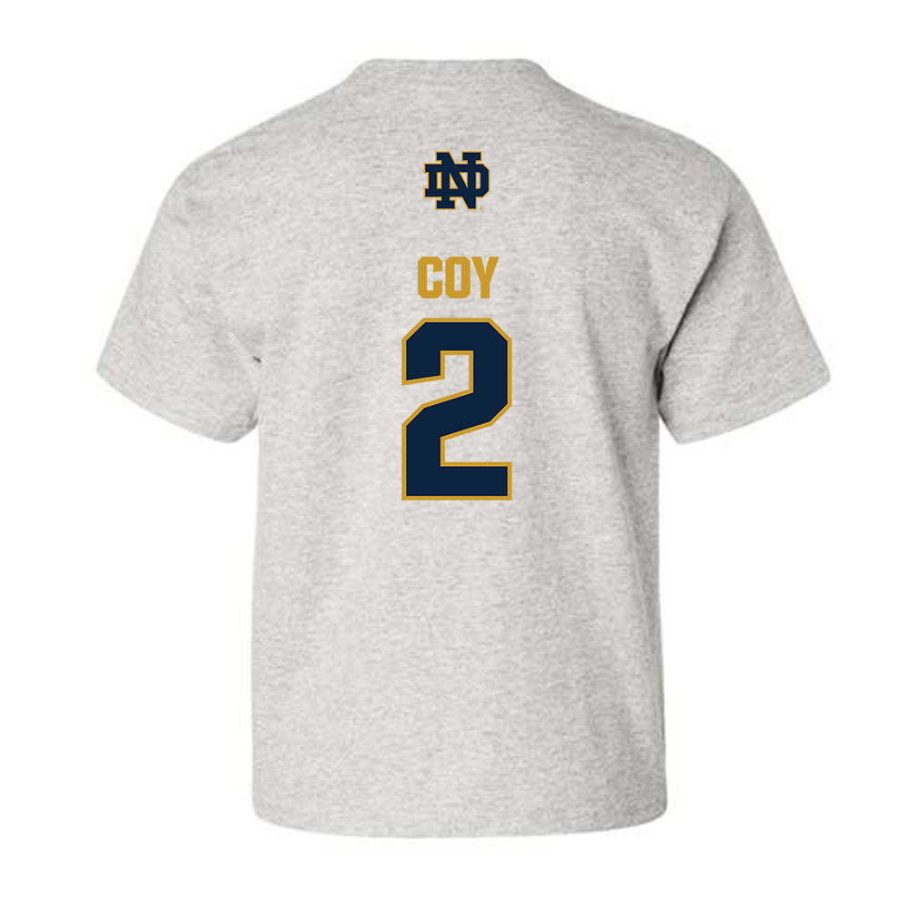 Notre Dame - NCAA Baseball : Noah Coy - Classic Fashion Shersey Youth T-Shirt