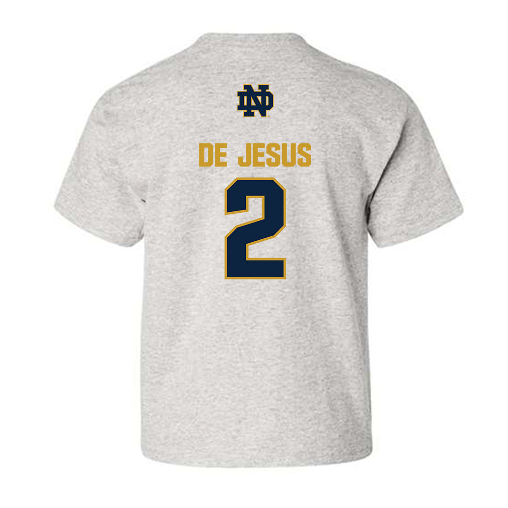 Notre Dame - NCAA Women's Basketball : Vanessa de Jesus - Classic Fashion Shersey Youth T-Shirt-1