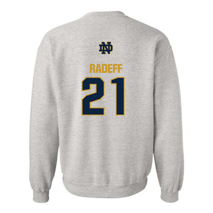 Notre Dame - NCAA Women's Volleyball : Mia Radeff - Classic Fashion Shersey Crewneck Sweatshirt-1