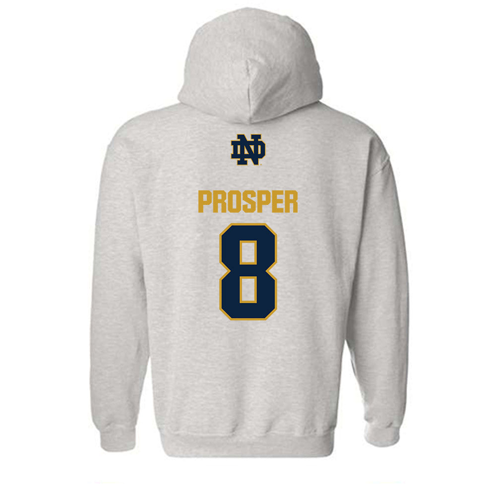 Notre Dame - NCAA Women's Basketball : Cassandre Prosper - Classic Fashion Shersey Hooded Sweatshirt-1