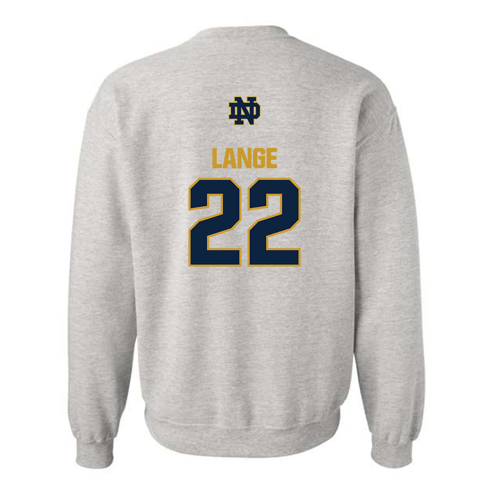 Notre Dame - NCAA Women's Volleyball : Ava Lange - Classic Fashion Shersey Crewneck Sweatshirt-1