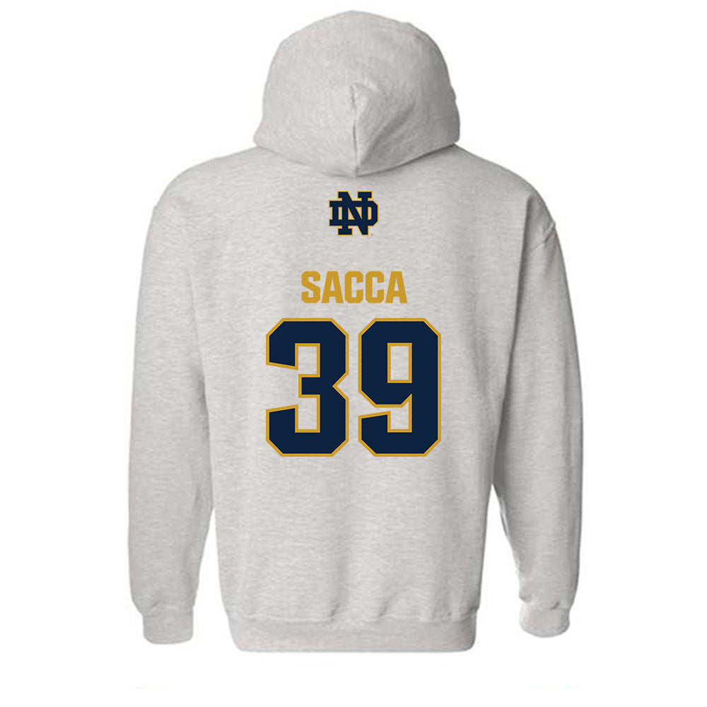 Notre Dame - NCAA Football : Anthony Sacca - Classic Fashion Shersey Hooded Sweatshirt-1