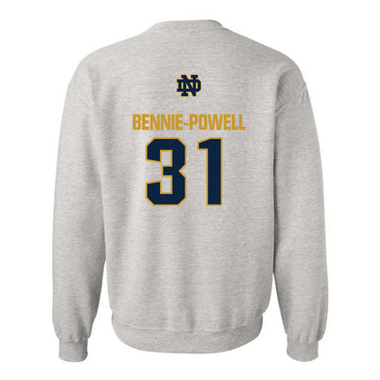 Notre Dame - NCAA Football : Taebron Bennie-Powell - Classic Fashion Shersey Crewneck Sweatshirt-1