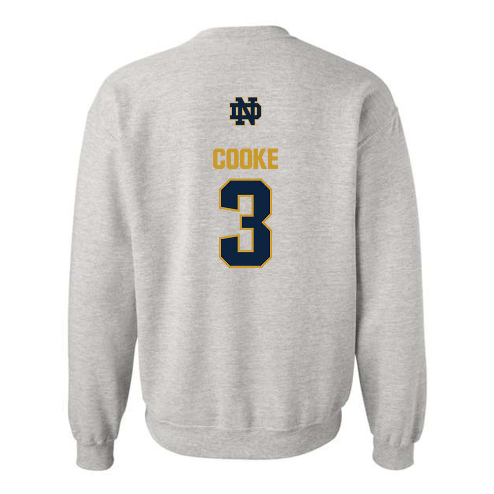 Notre Dame - NCAA Men's Lacrosse : Declan Cooke - Classic Fashion Shersey Crewneck Sweatshirt-1