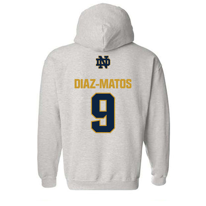 Notre Dame - NCAA Men's Lacrosse : Aidan Diaz-Matos - Classic Fashion Shersey Hooded Sweatshirt-1