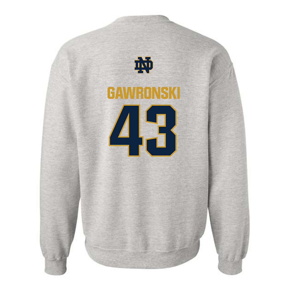 Notre Dame - NCAA Women's Lacrosse : Avery Gawronski - Classic Fashion Shersey Crewneck Sweatshirt-1