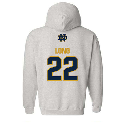 Notre Dame - NCAA Football : Ethan Long - Classic Fashion Shersey Hooded Sweatshirt-1