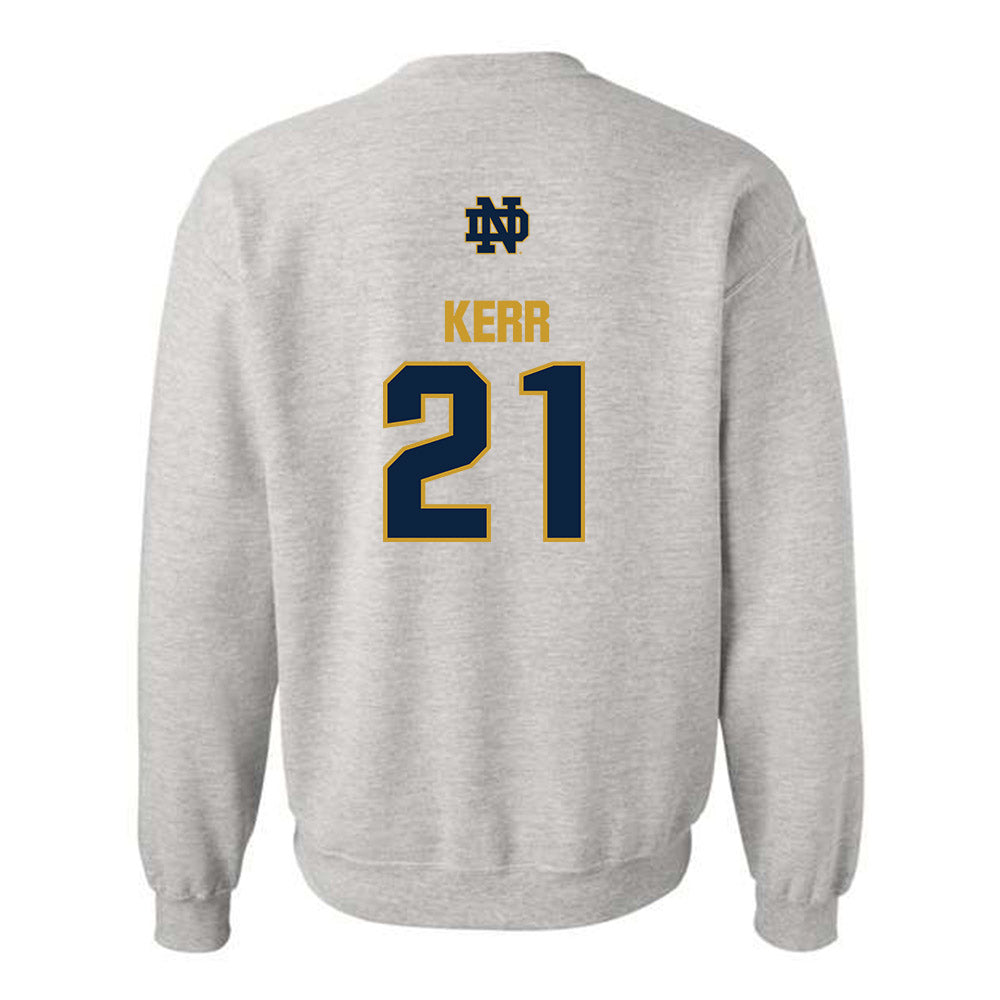 Notre Dame - NCAA Men's Ice Hockey : Jaedon Kerr - Classic Fashion Shersey Crewneck Sweatshirt-1