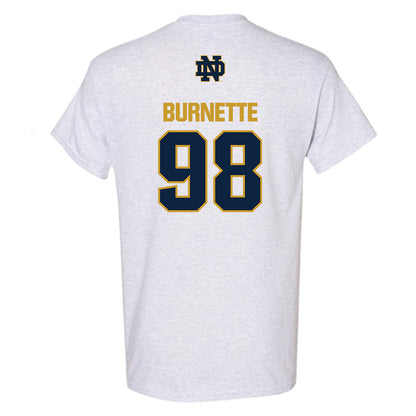Notre Dame - NCAA Football : Noah Burnette - Classic Fashion Shersey T-Shirt-1