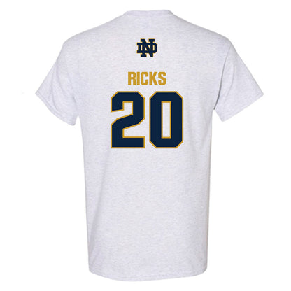 Notre Dame - NCAA Baseball : Caleb Ricks - Classic Fashion Shersey T-Shirt-1