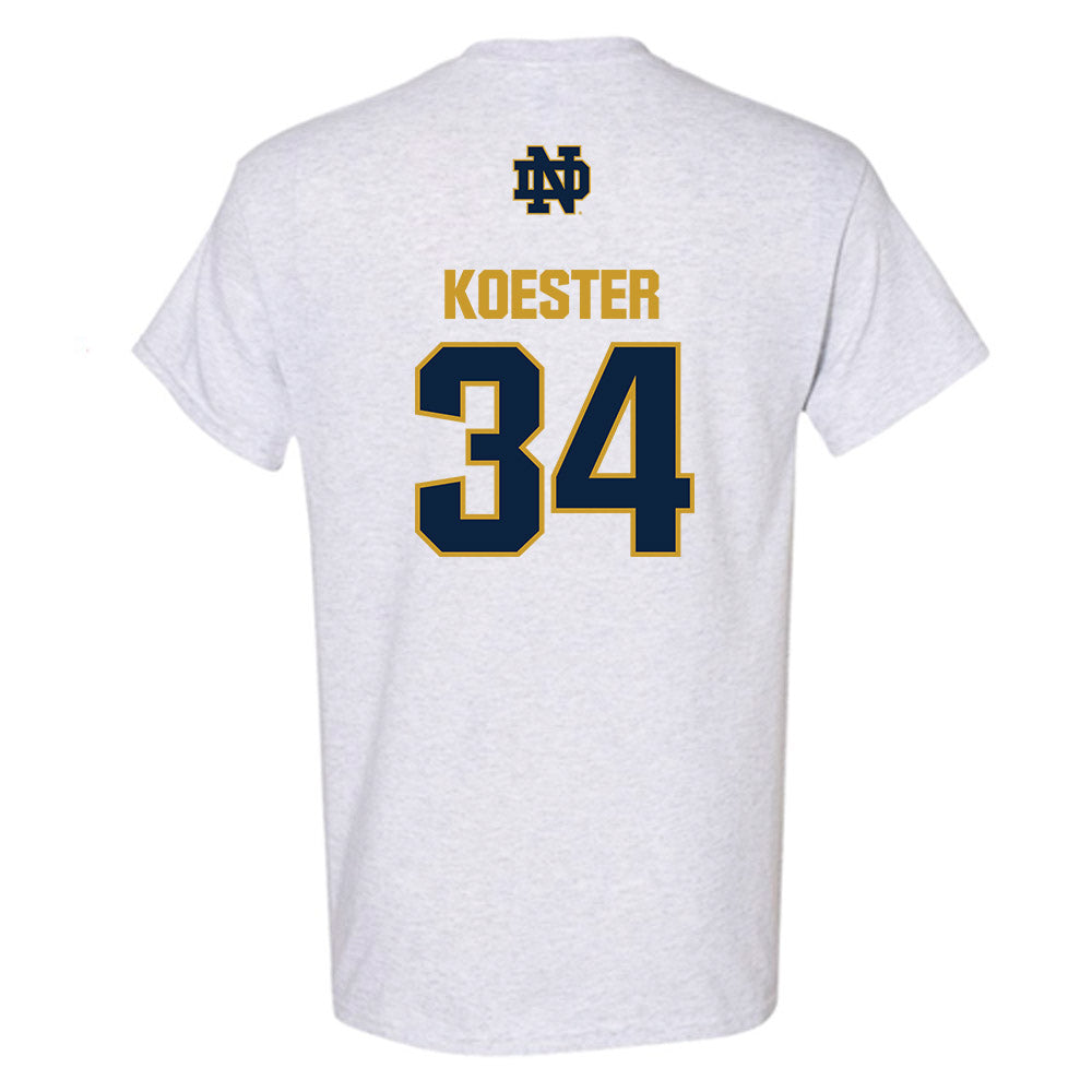 Notre Dame - NCAA Baseball : Brady Koester - Classic Fashion Shersey T-Shirt-1