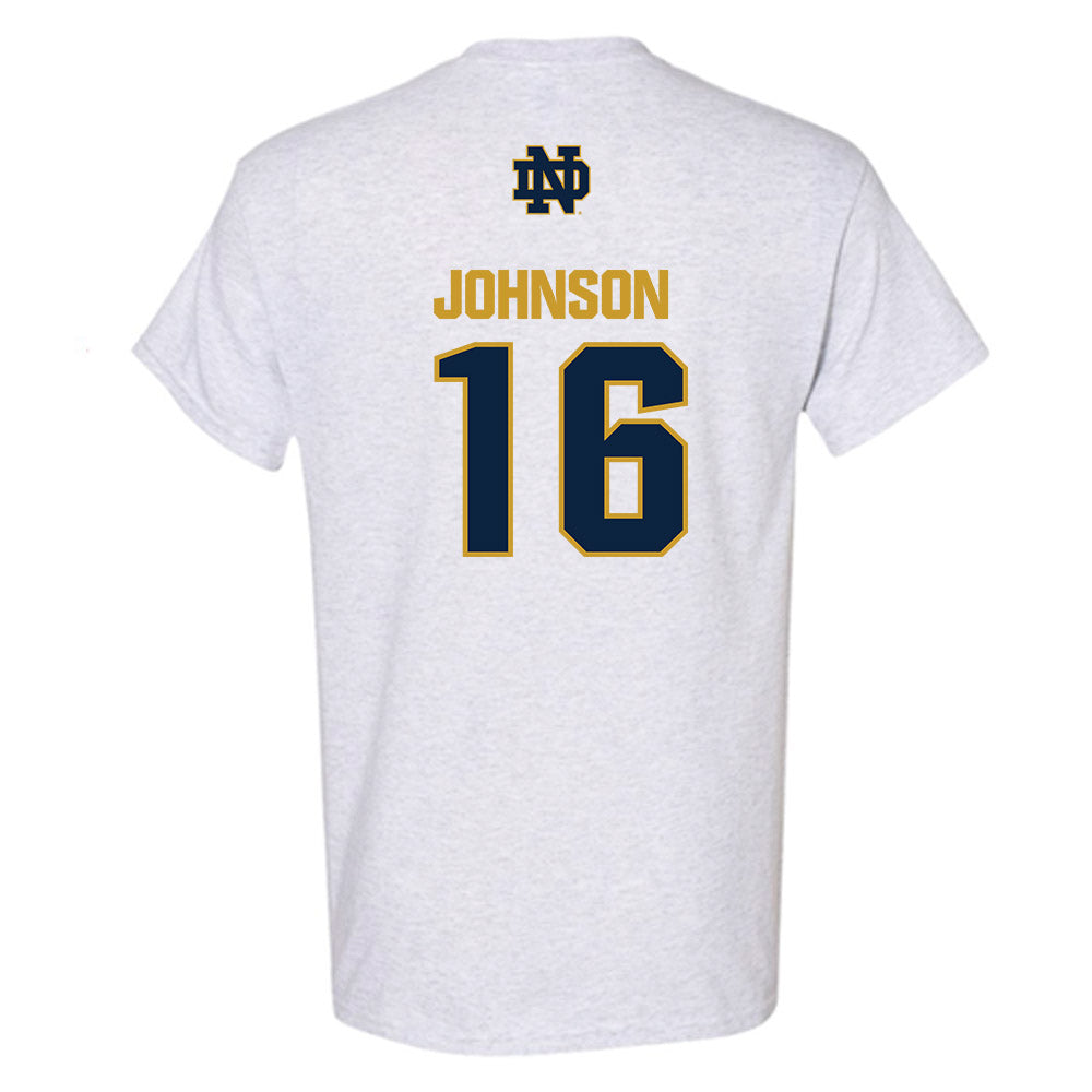 Notre Dame - NCAA Football : Tae Johnson - Classic Fashion Shersey T-Shirt-1