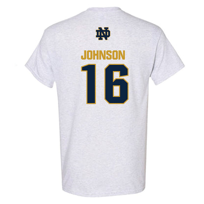 Notre Dame - NCAA Football : Tae Johnson - Classic Fashion Shersey T-Shirt-1