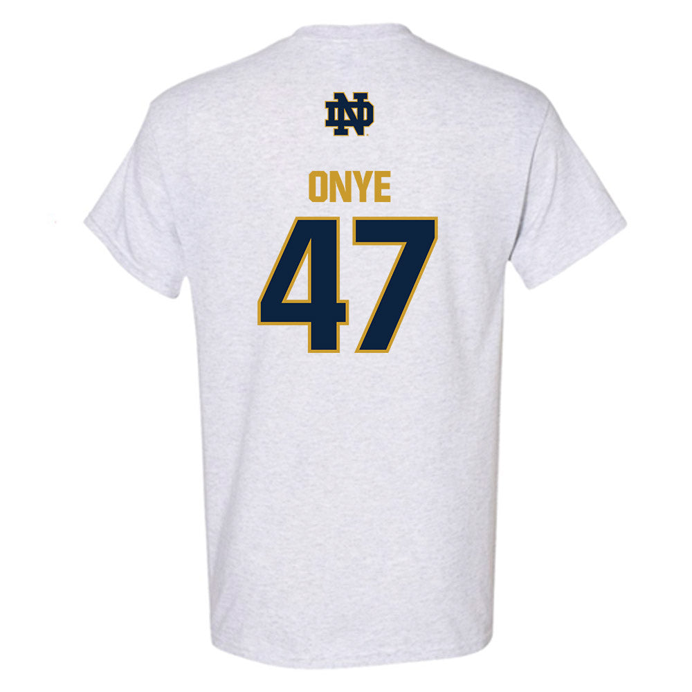 Notre Dame - NCAA Football : Jason Onye - Classic Fashion Shersey T-Shirt-1