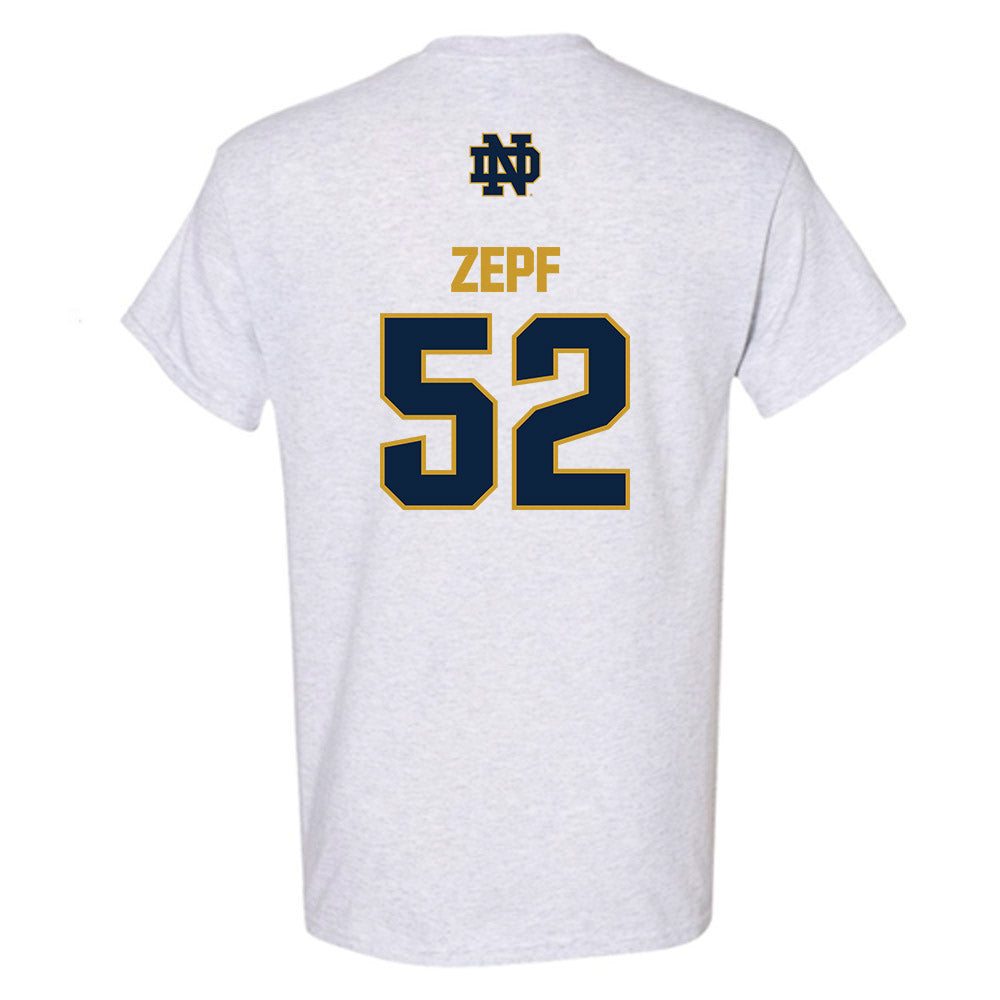 Notre Dame - NCAA Men's Lacrosse : Alex Zepf - Classic Fashion Shersey T-Shirt-1