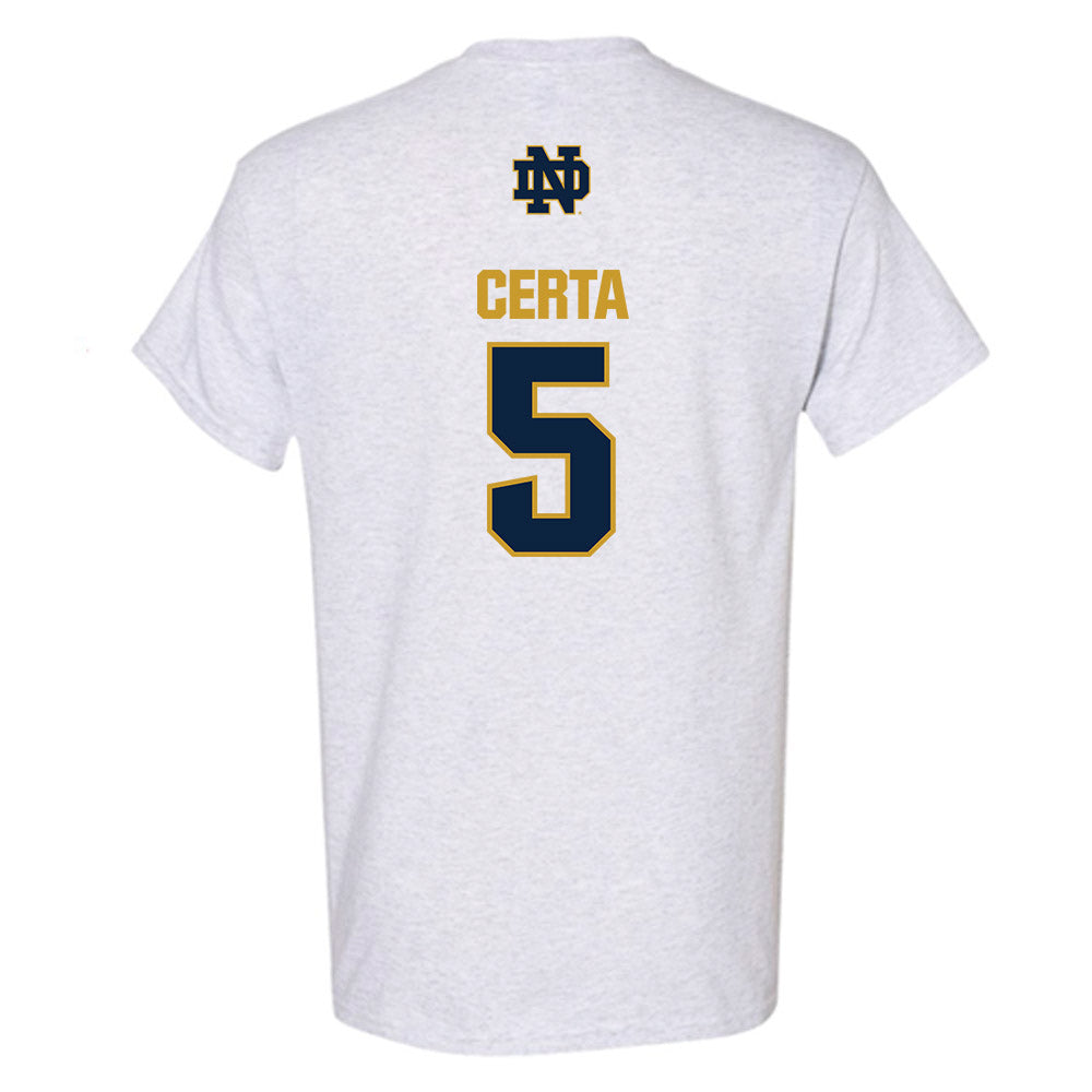 Notre Dame - NCAA Men's Basketball : Cole Certa - Classic Fashion Shersey T-Shirt-1