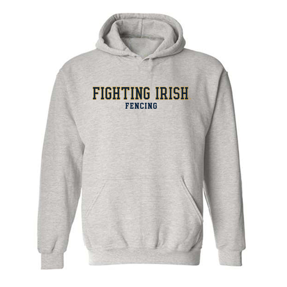 Notre Dame - NCAA Men's Fencing : Jack Oursler - Classic Fashion Shersey Hooded Sweatshirt-0