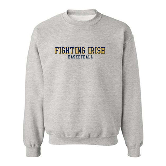 Notre Dame - NCAA Men's Basketball : Carson Towt - Classic Fashion Shersey Crewneck Sweatshirt-0
