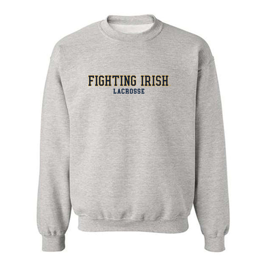 Notre Dame - NCAA Men's Lacrosse : James Kenney - Classic Fashion Shersey Crewneck Sweatshirt