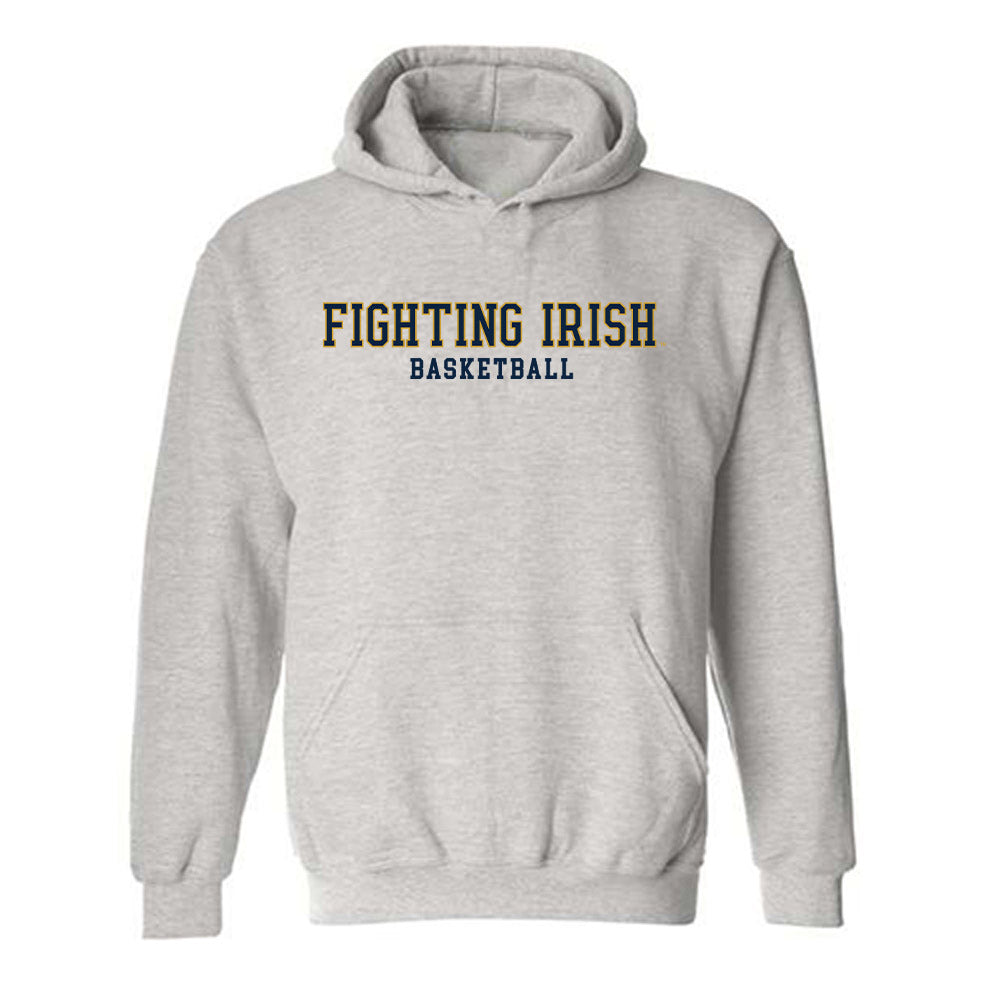 Notre Dame - NCAA Men's Basketball : Garrett Sundra - Classic Fashion Shersey Hooded Sweatshirt-0