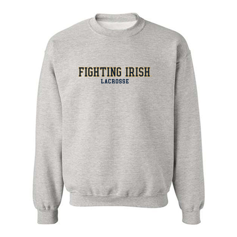 Notre Dame - NCAA Men's Lacrosse : Thomas Ricciardelli - Classic Fashion Shersey Crewneck Sweatshirt-0