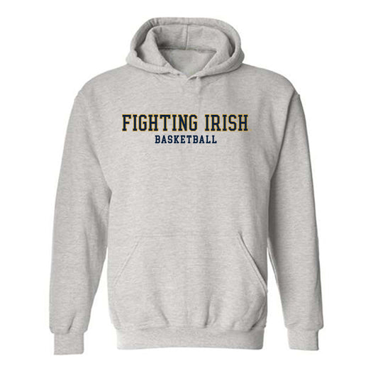 Notre Dame - NCAA Men's Basketball : Cole Certa - Classic Fashion Shersey Hooded Sweatshirt-0
