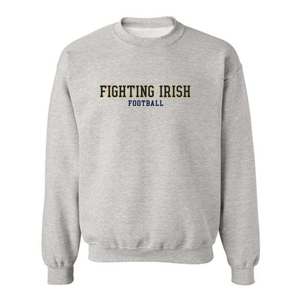 Notre Dame - NCAA Football : Malachi Fields - Classic Fashion Shersey Crewneck Sweatshirt-0
