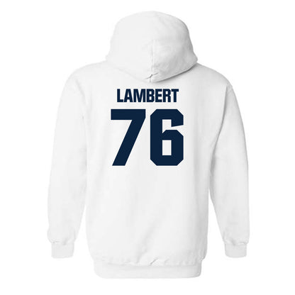 Notre Dame - NCAA Football : Guerby Lambert - Classic Fashion Shersey Hooded Sweatshirt-1