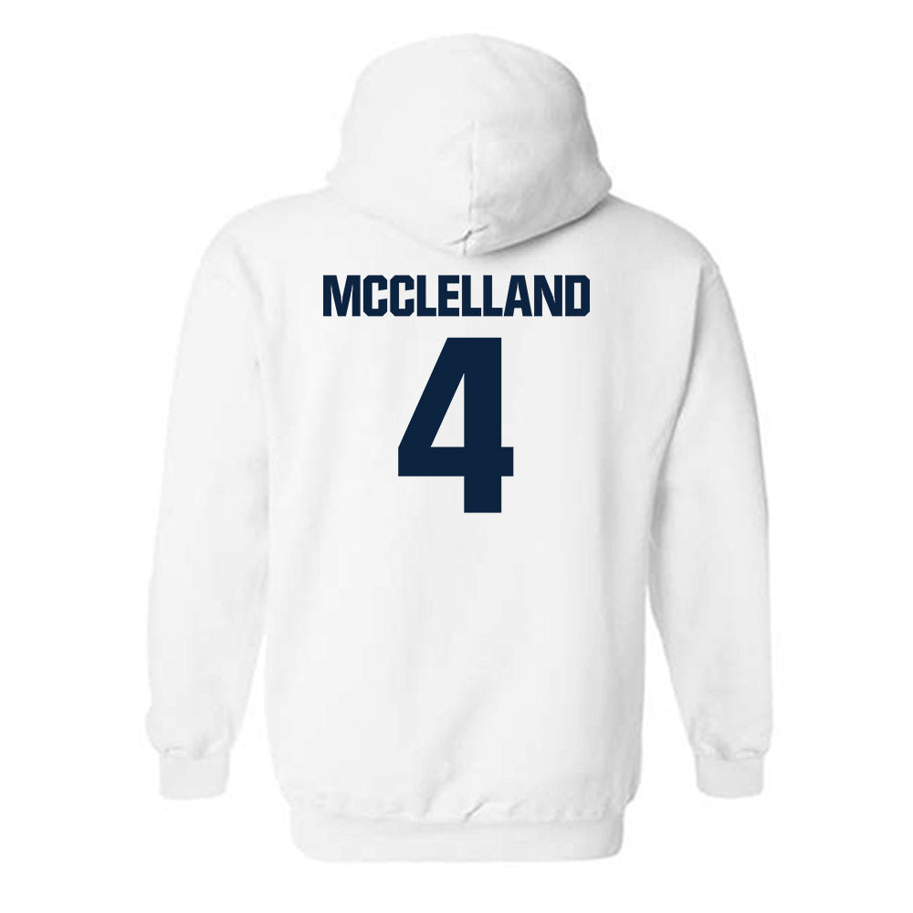 Notre Dame - NCAA Women's Lacrosse : Ellie McClelland - Classic Fashion Shersey Hooded Sweatshirt-1