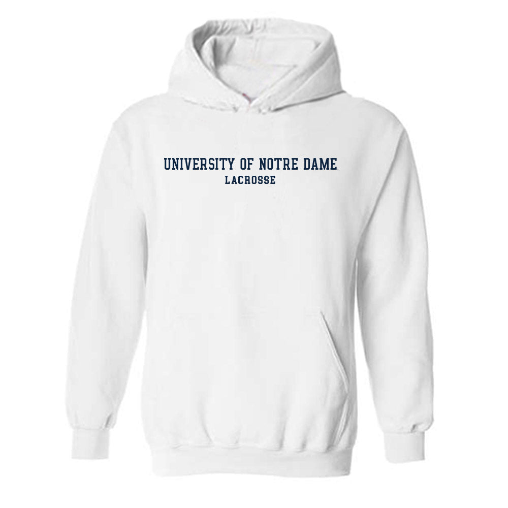 Notre Dame - NCAA Men's Lacrosse : Luke Crowe - Classic Fashion Shersey Hooded Sweatshirt