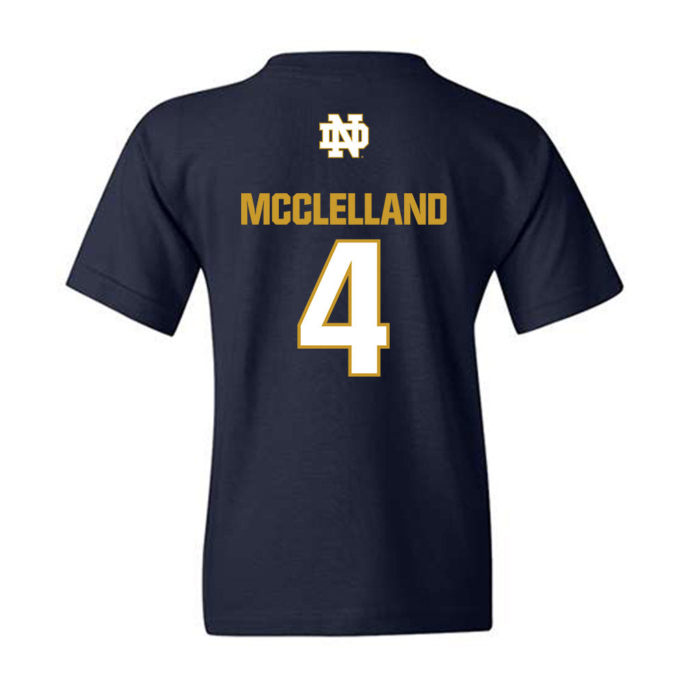 Notre Dame - NCAA Women's Lacrosse : Ellie McClelland - Classic Fashion Shersey Youth T-Shirt-1