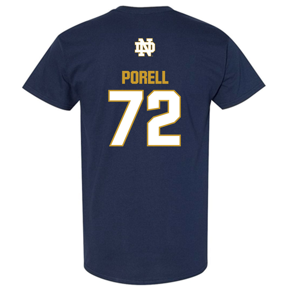 Notre Dame - NCAA Men's Lacrosse : Thomas Porell - Classic Fashion Shersey T-Shirt-1