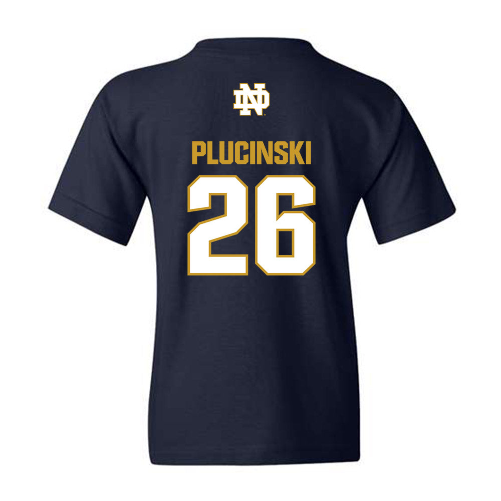 Notre Dame - NCAA Men's Ice Hockey : Zach Plucinski - Classic Fashion Shersey Youth T-Shirt