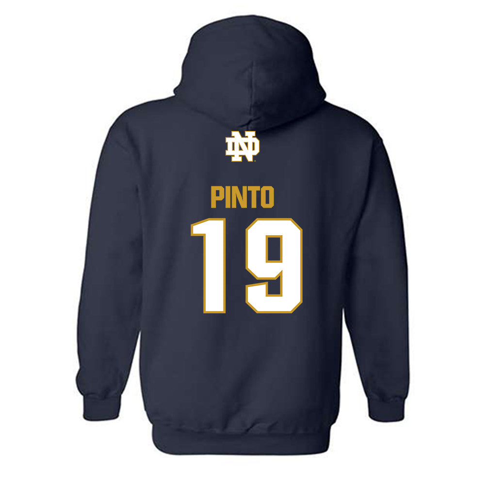Notre Dame - NCAA Women's Soccer : Ally Pinto - Classic Fashion Shersey Hooded Sweatshirt-1