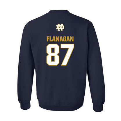 Notre Dame - NCAA Football : Cooper Flanagan - Classic Fashion Shersey Crewneck Sweatshirt-1