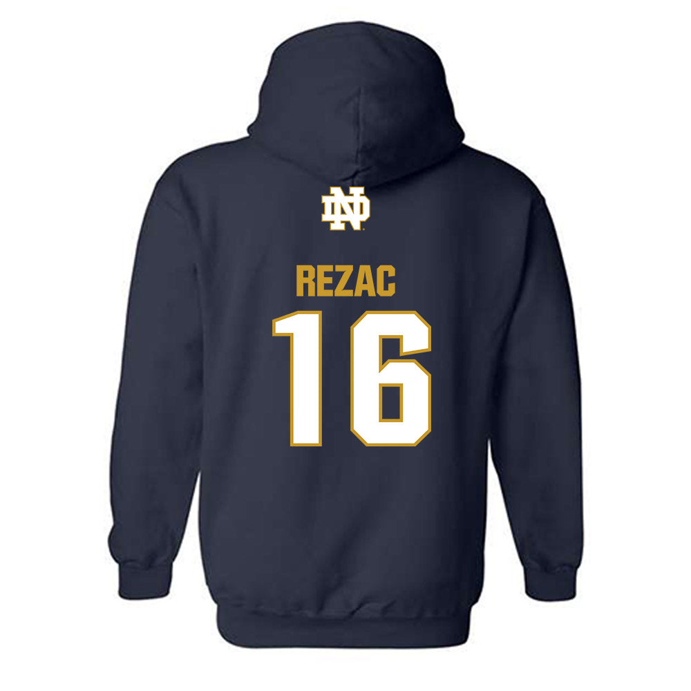 Notre Dame - NCAA Football : Anthony Rezac - Classic Fashion Shersey Hooded Sweatshirt-1