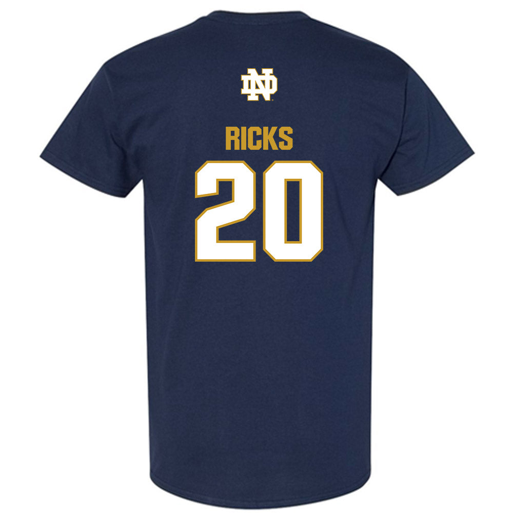 Notre Dame - NCAA Baseball : Caleb Ricks - Classic Fashion Shersey T-Shirt-1