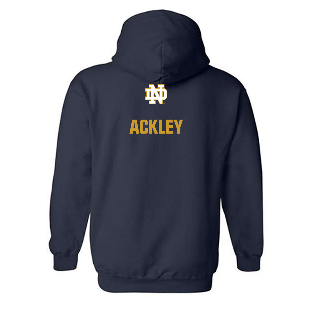 Notre Dame - NCAA Men's Cross Country : Daelen Ackley - Classic Fashion Shersey Hooded Sweatshirt