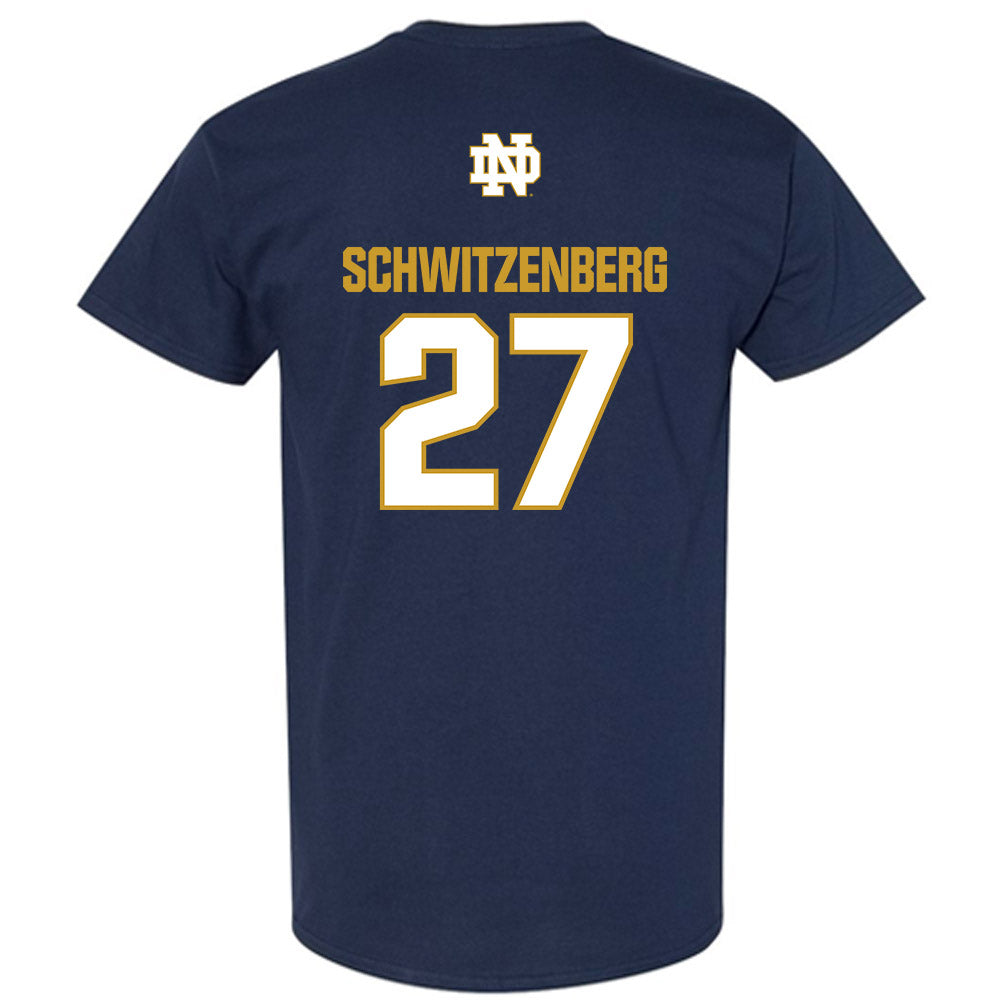 Notre Dame - NCAA Men's Lacrosse : Nate Schwitzenberg - Classic Fashion Shersey T-Shirt-1