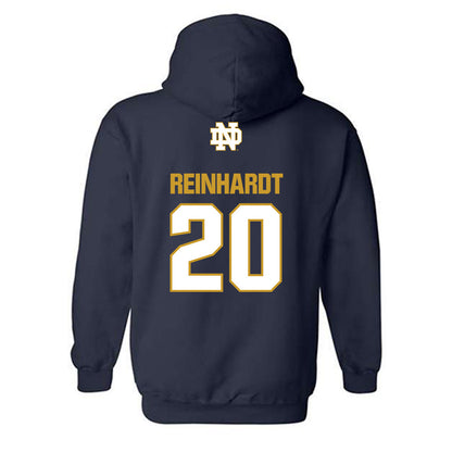 Notre Dame - NCAA Men's Lacrosse : Chris Reinhardt - Classic Fashion Shersey Hooded Sweatshirt-1