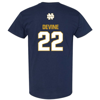 Notre Dame - NCAA Men's Basketball : Luke Devine - Classic Fashion Shersey T-Shirt-1